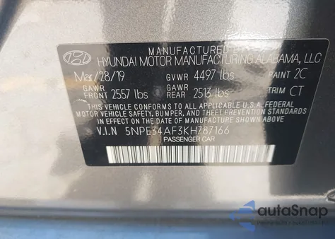 2019 Hyundai Sonata Limited from USA, damaged, VIN 5NPE34AF3KH787166